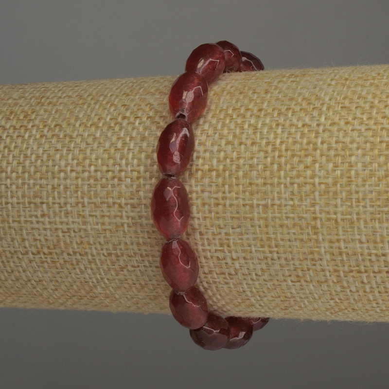 Bransoletka z turmalinu – fasetowane koraliki, średnica 12×7,5 mm, długość 18 cm, elastyczna