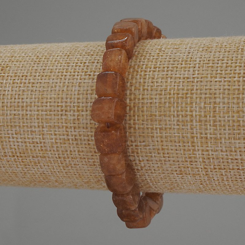 Bransoletka z cytryną w formie kostek, średnica ok. 7 mm, długość ok. 18 cm, elastyczna