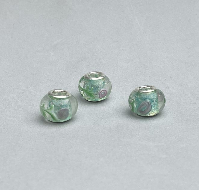 Koralik Pandora plastikowy, rozmiar 14×10 mm, otwór 4,5 mm, zestaw 6 szt.