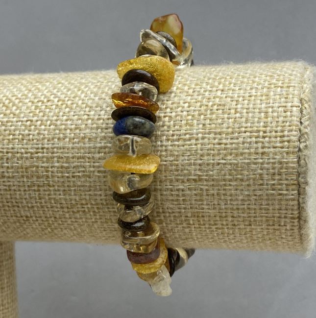 Bransoletka Asorty kruszynka 8-14×3-5 mm +-, długość 18 cm (rozciągliwa)