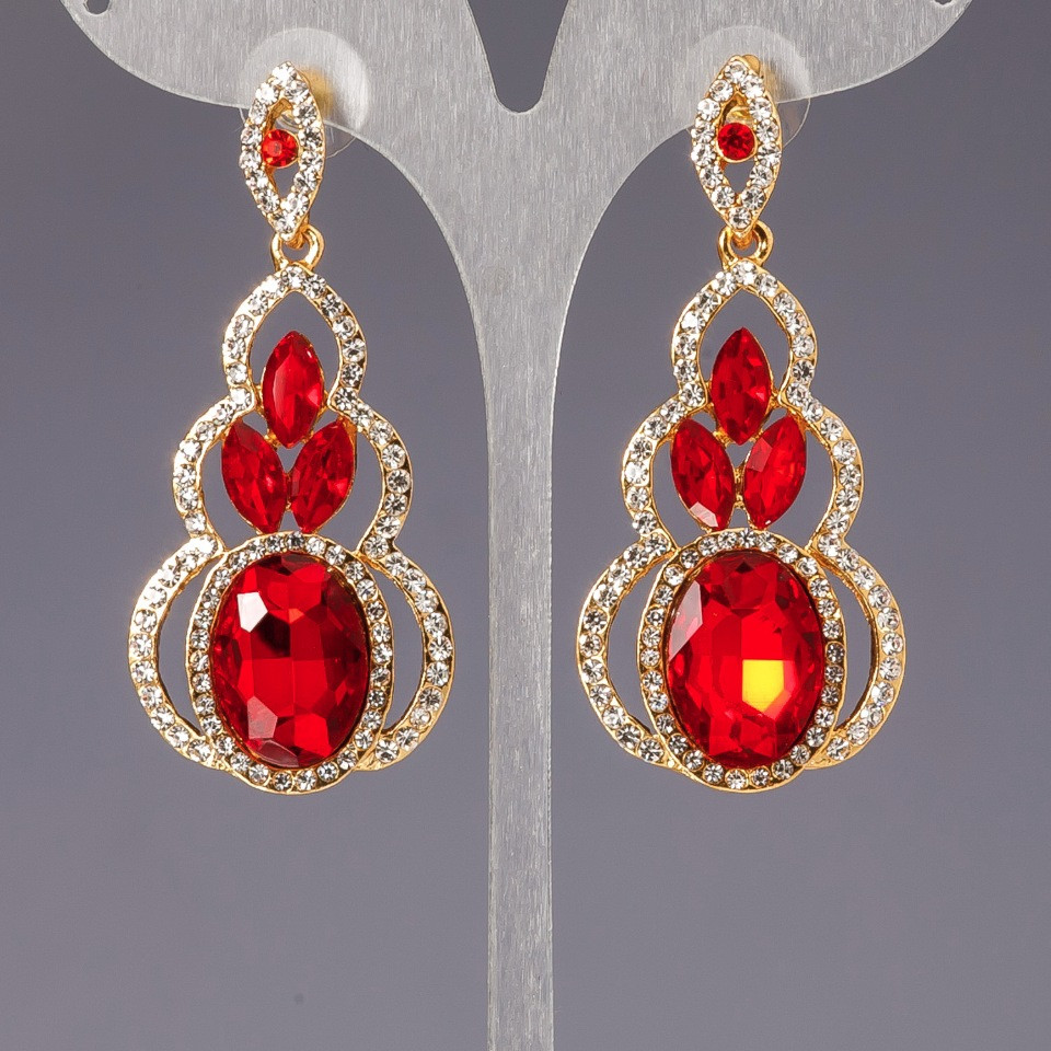 Kolczyki z kryształami «żyrandole» «kandelabry» «Linda»