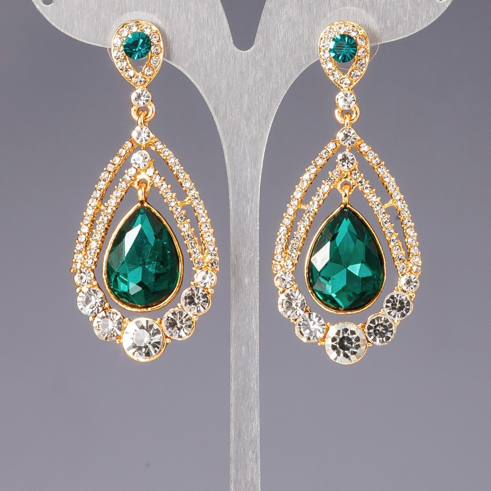 Kolczyki z kryształami „żyrandolowe” „szandeliery” „Anturaż”