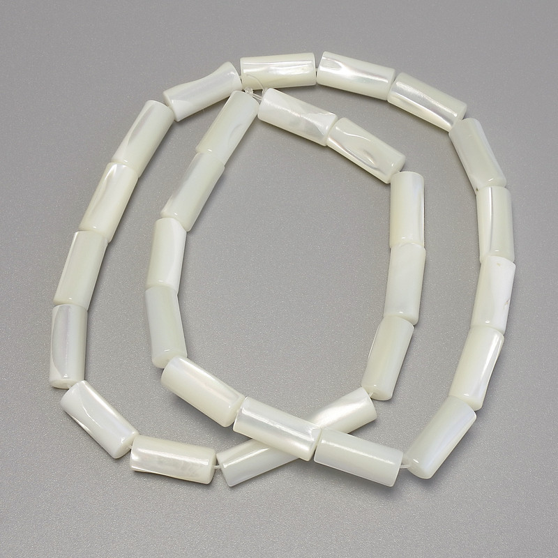 Koraliki perłowe cylindryczne 13×6 mm