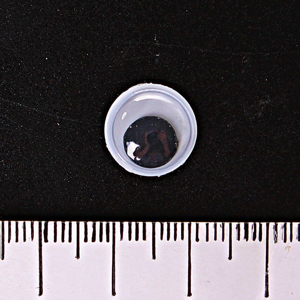 (12 mm) Oczy do zabawek – hurtowe opakowanie, 100 szt