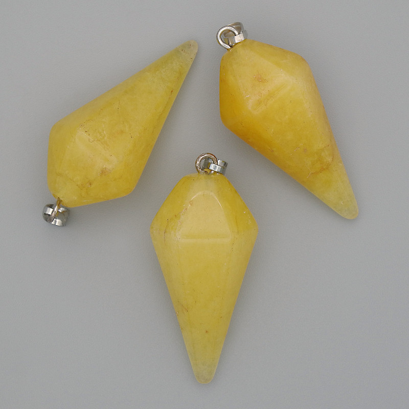 Wisiorek „Wahadło” z cytrynem 38×28×14 mm+