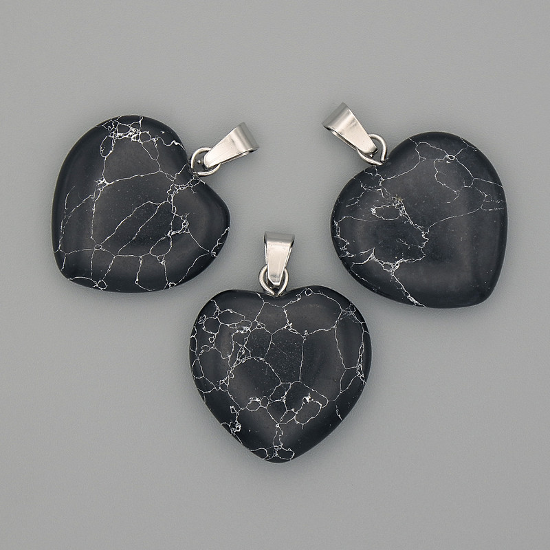 Wisiorek Serce z agatu 20×20×25 mm+