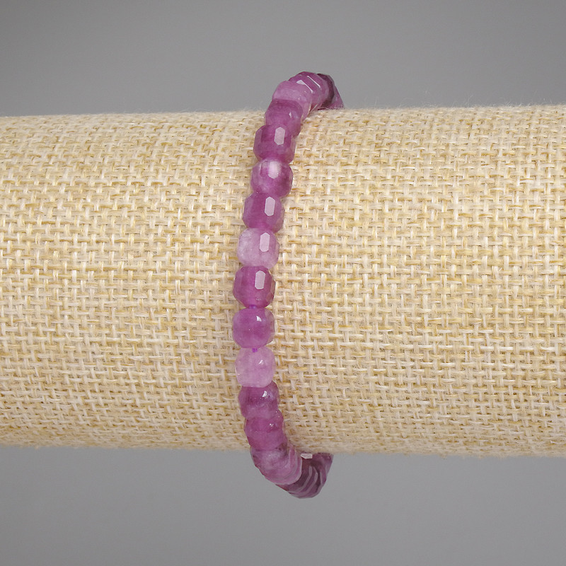 Bransoletka z turmalinem, szlifowane kostki 5×5 mm, długość 18 cm, elastyczna