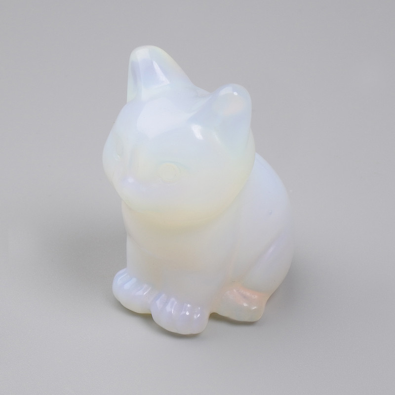 Statuetka Kota z księżycowego kamienia 40×30×23 mm+