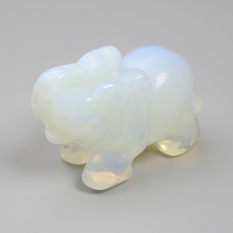 Figurka pamiątkowa „Słoń” z kamienia księżycowego 55×35×26 mm+