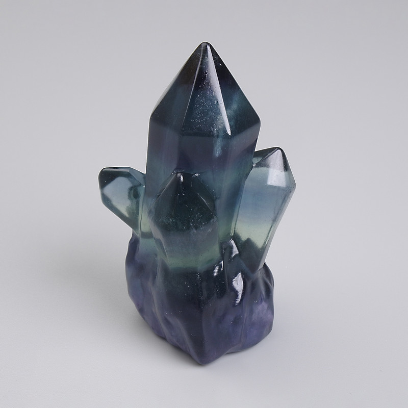 Naturalny kamień pamiątkowy z fluorytem, średnica 40×27 mm ± (cena za 1 szt.)