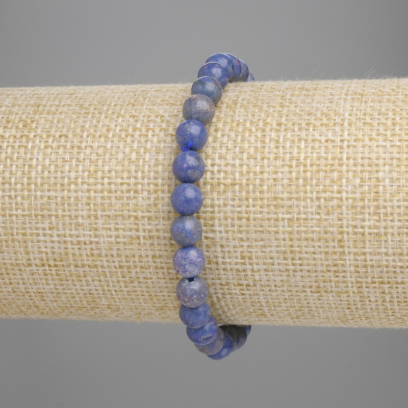 Bransoletka z koralu gąbczastego, gładkie kule 6 mm, długość 18 cm, na elastycznej gumce