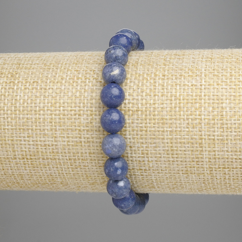 Bransoletka z koralu gąbczystego – gładkie kulki 8 mm, długość 18 cm, na elastycznej gumce