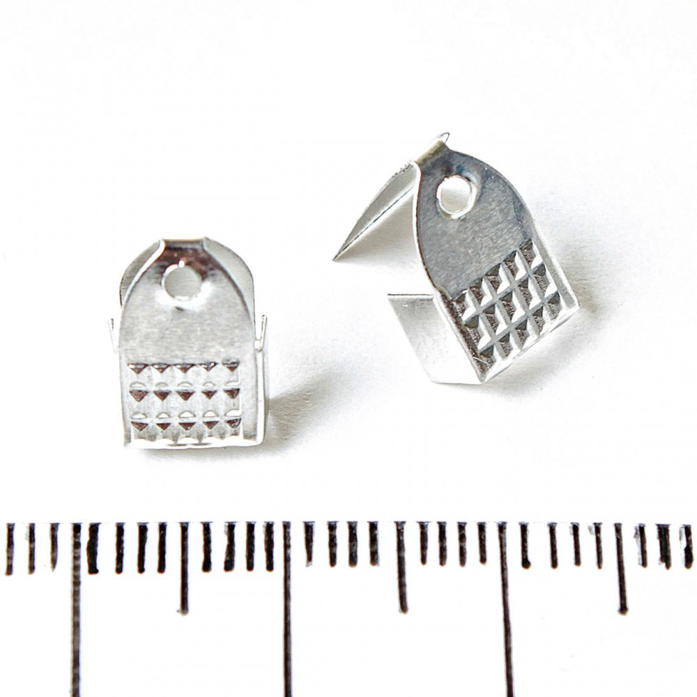 Koraliki zaciskowe do sznurka 7x14 mm, zestaw 30 szt.