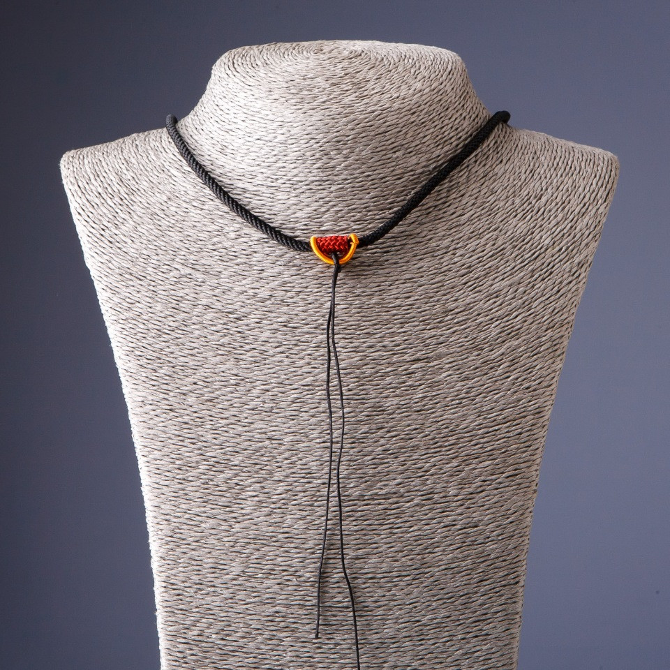 Sznur na szyję czarny 60 cm