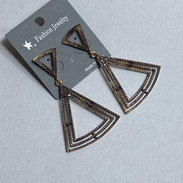 Długie kolczyki wieczorowe, długość 6,5 cm