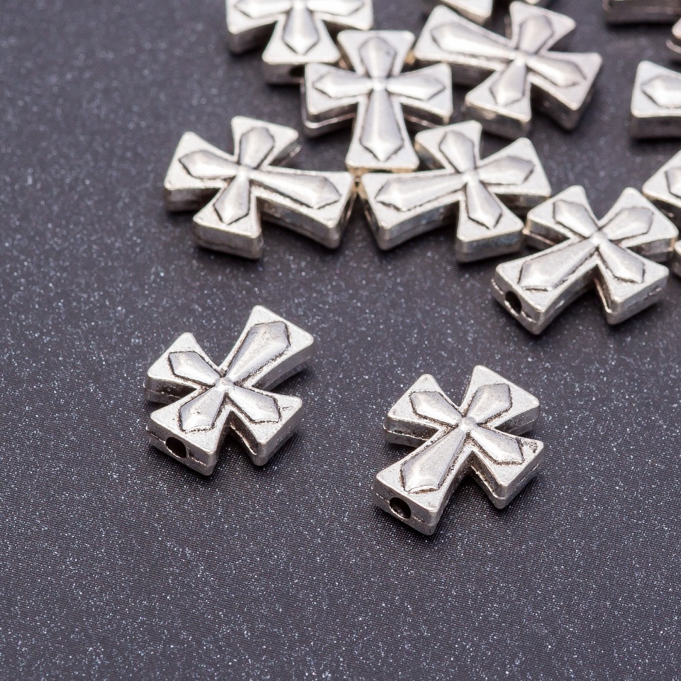 Koralik-wstawka – akcesoria jubilerskie, średnica 11x13 mm, opakowanie 20 g ± 13 sztuk