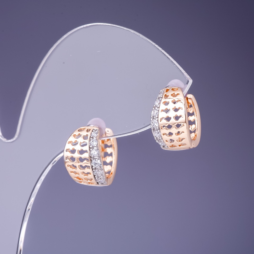 Kolczyki Xuping 8×13 mm «pozłota 18K»