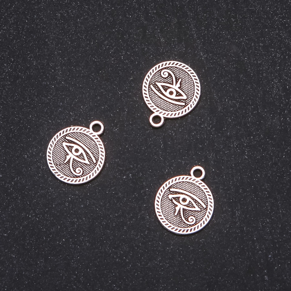 Zawieszka biżuteryjna – Oko Egipskie, 15×18 mm, opakowanie 20 g, 12 szt.