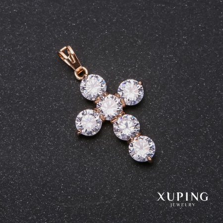 Wisiorek Xuping Krzyż 23×32×40 mm pozłacenie 18k