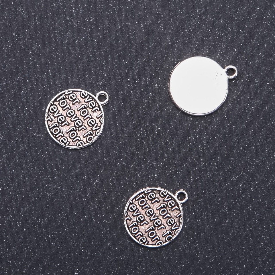 Okucia do zawieszek «Na zawsze» (Na zawsze), średnica 14 mm, długość 18 mm, średnica 1,8 mm, opakowanie 20 g, 18 szt. (+ -)