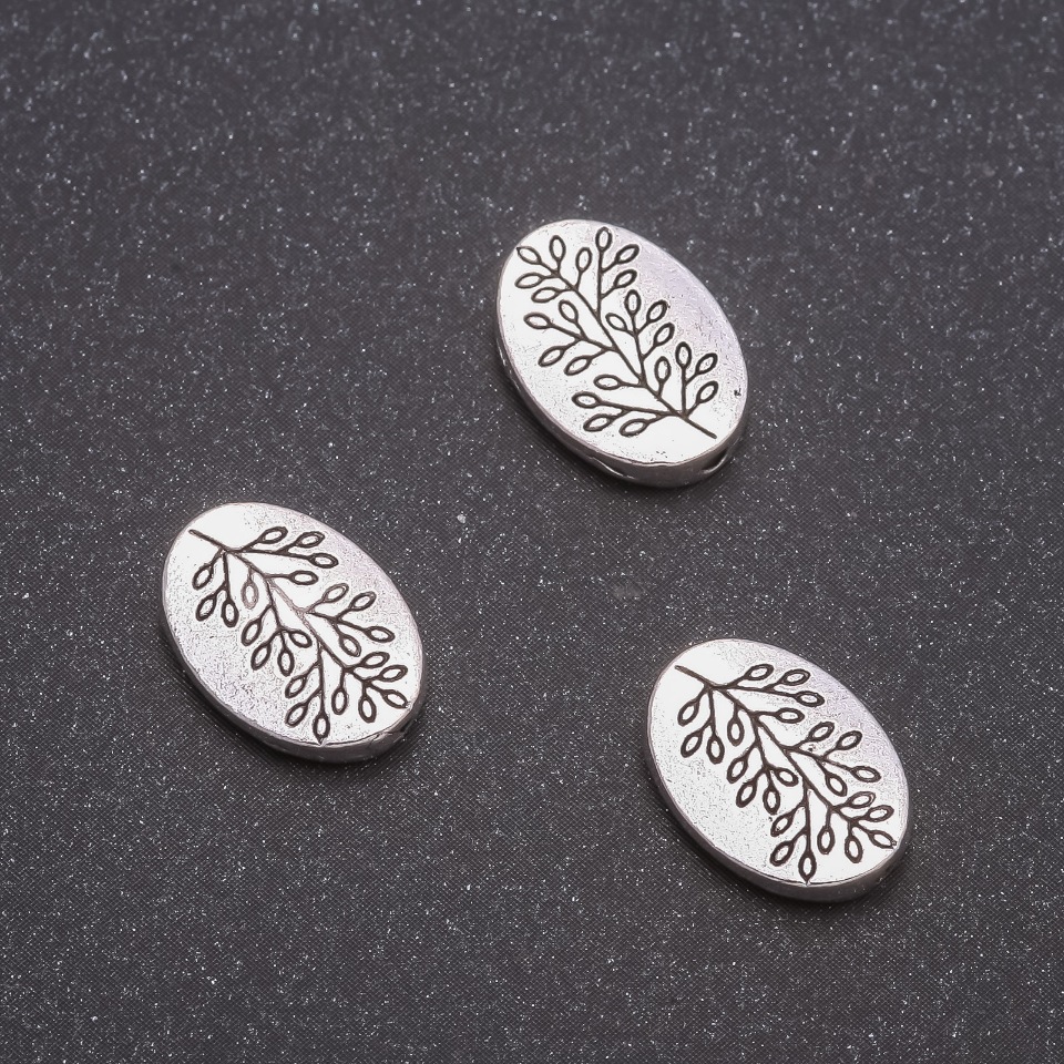 Furnitura koralika-wstawka „Gałązka”, średnica 14×10 mm, średnica 1,5 mm, opakowanie 20 g ±13 szt.