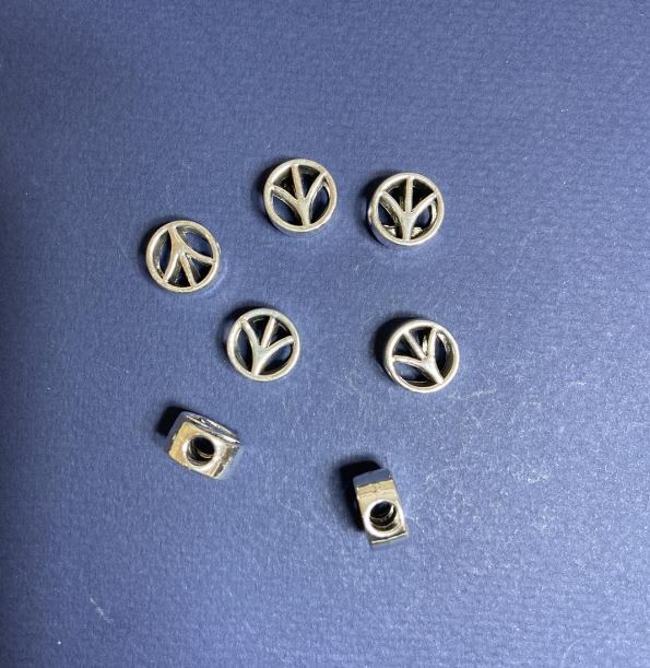 Koralik-wstawka do biżuterii, średnica 12×6 mm, średnica wewnętrzna 4,3 mm, 3 mm fasetowana, 20 g, 10 szt.