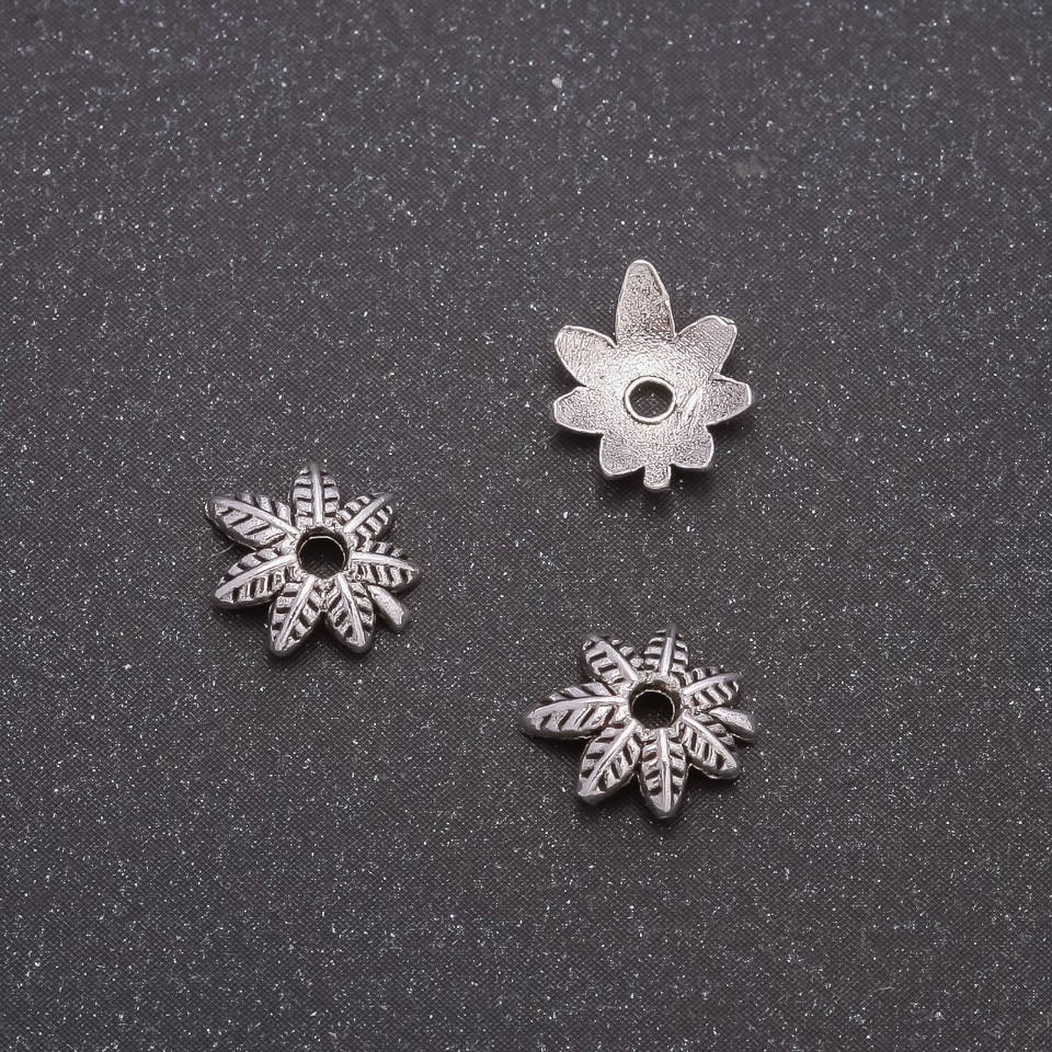 Końcówka okuciowa do biżuterii, średnica 9×8 mm, średnica in-1, 6 mm, opakowanie 20 g, ±120 szt.