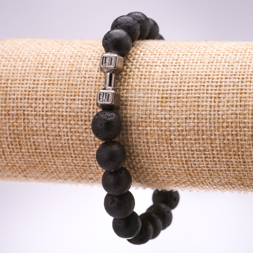 Bransoletka Lawa Hantel, średnica 10 mm, długość 18 cm na gumce