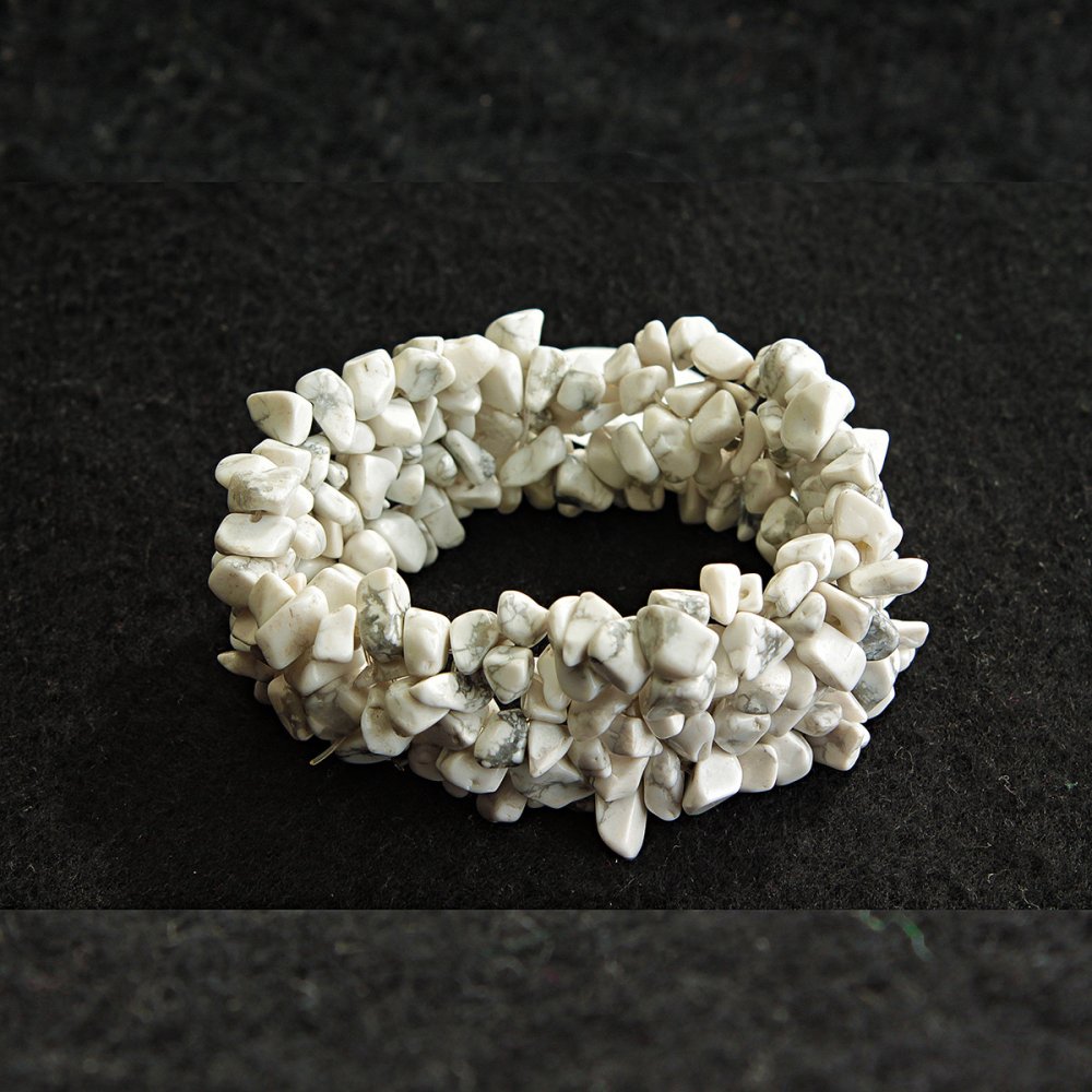 Bransoletka na gumce z kaholonogu, szeroka, drobinki, grubość 30 mm, długość 18 cm