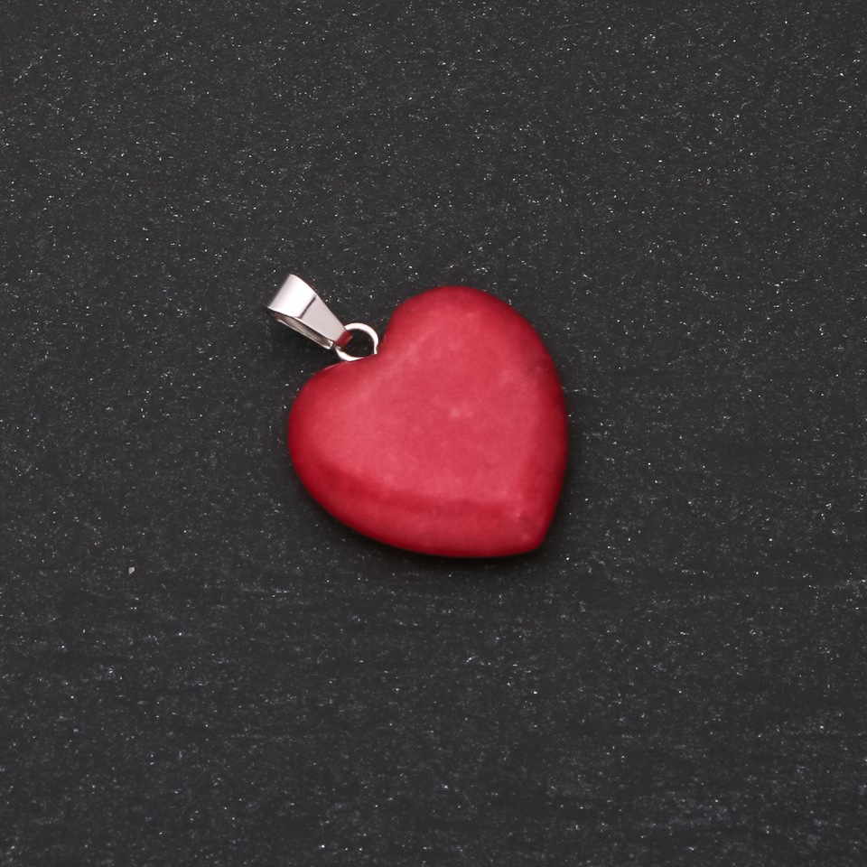 Wisiorek „Serce” z turmalinem 28×19×19 mm (+-)