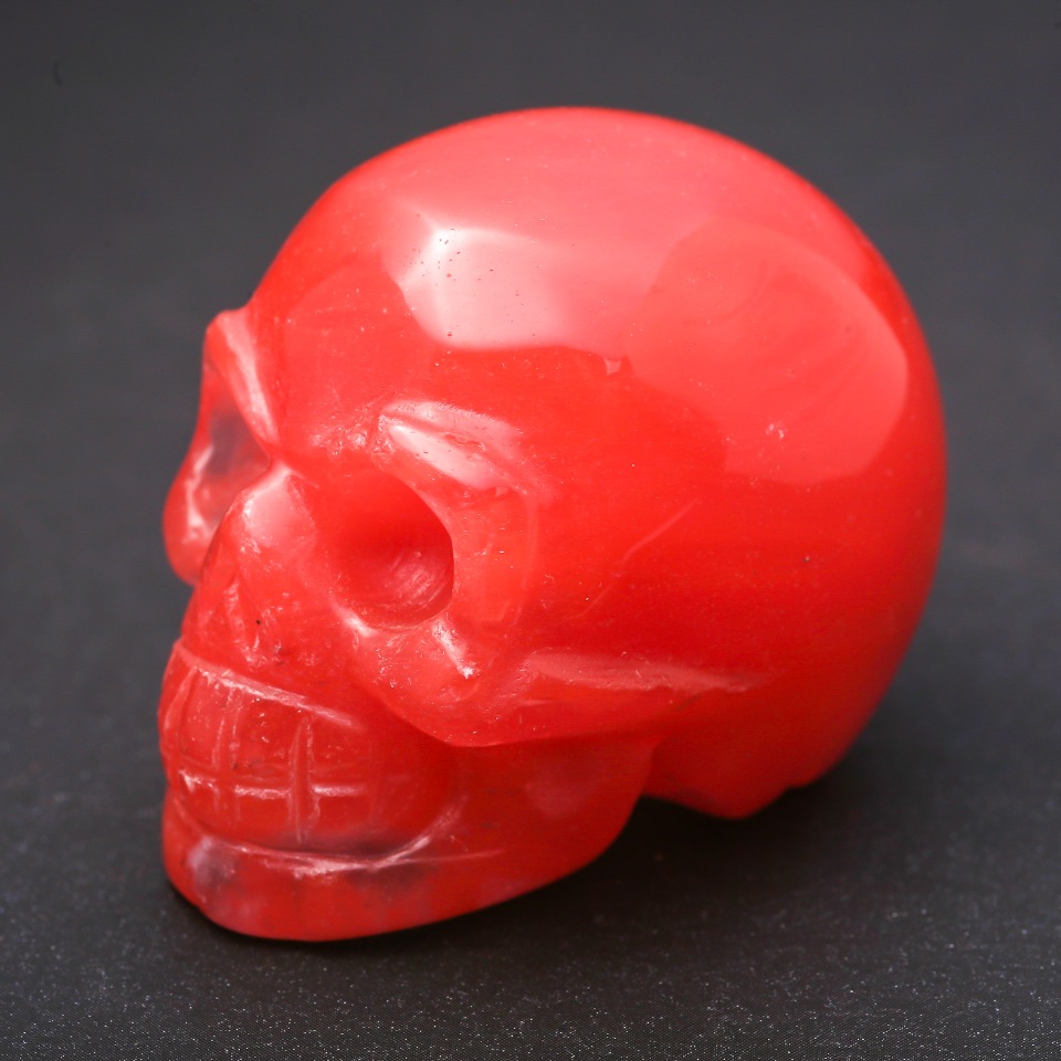 Czaszka Yorik z arbuzowego turmalinu 38×49×34(±) mm