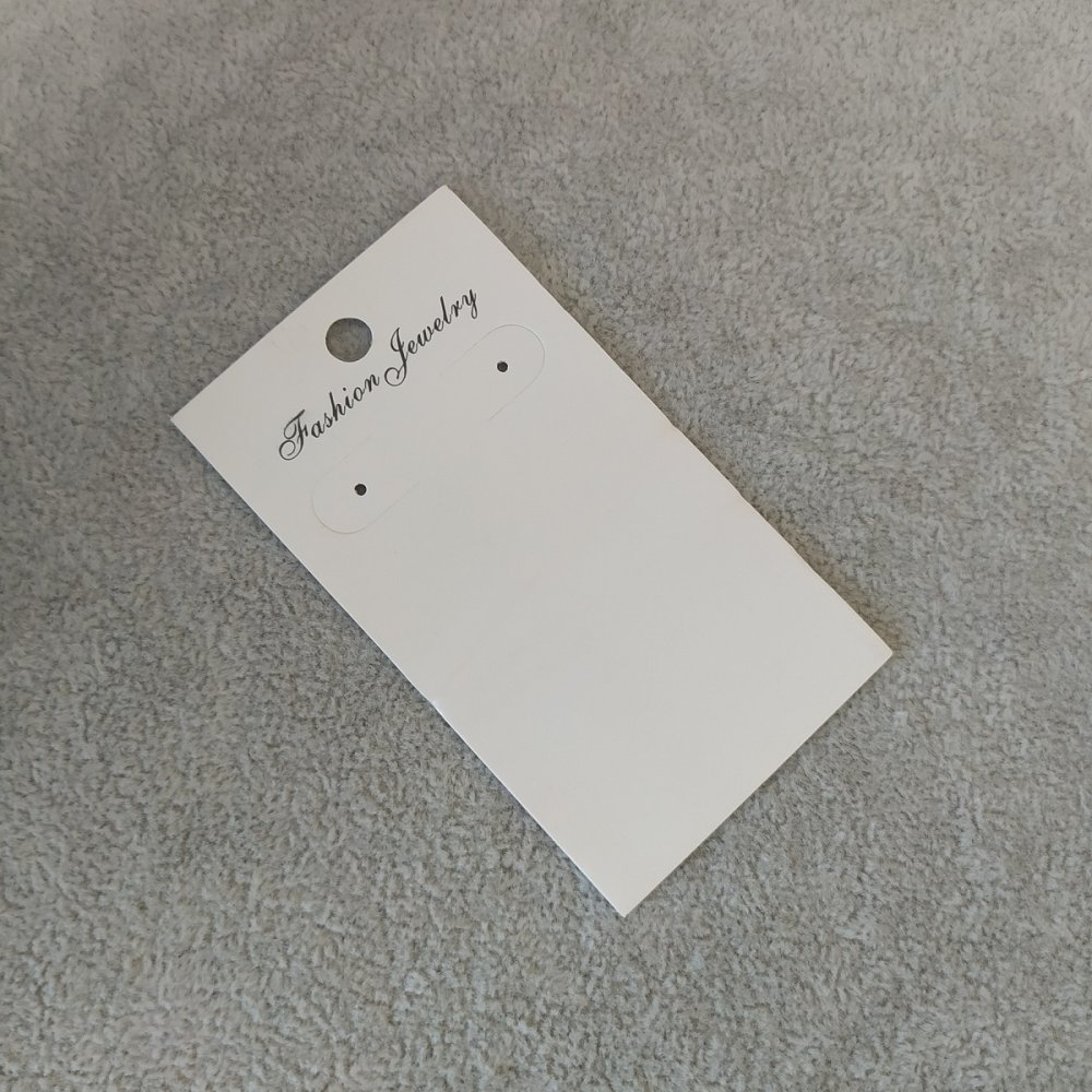 Planszetka pod kolczyki 9×5 cm, zestaw 200 sztuk