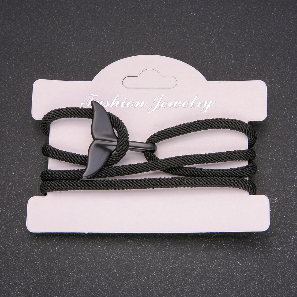 Bransoletka męska – Ogon wieloryba na sznurku