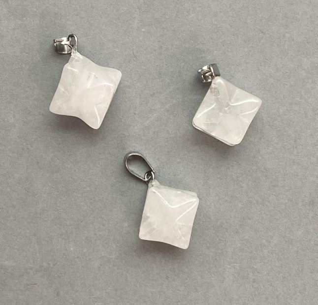 Wisiorek Merkaba z górskiego kryształu 10×10 mm