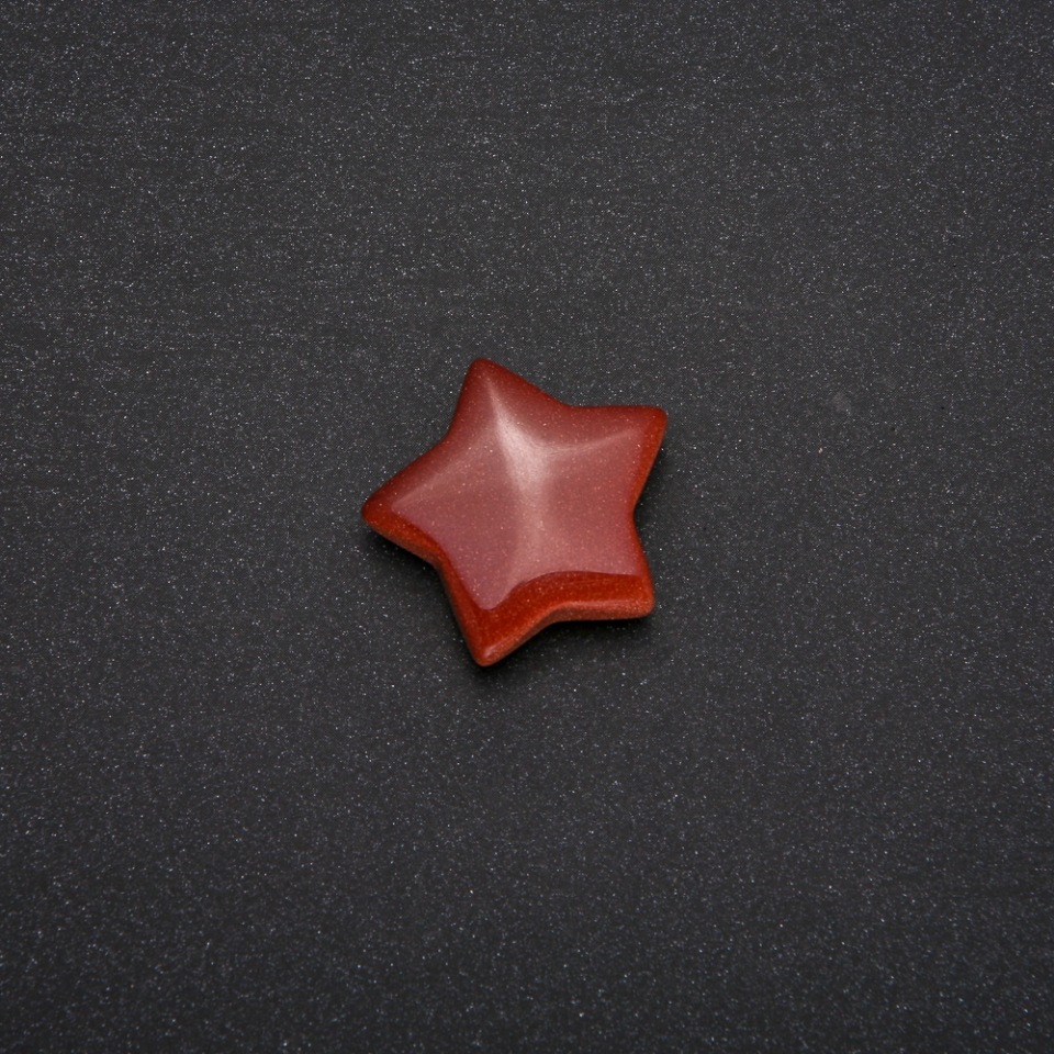 Kamień pamiątkowy „Awenturyn Złoty Piasek” w kształcie gwiazdy 28×28×10(±)mm