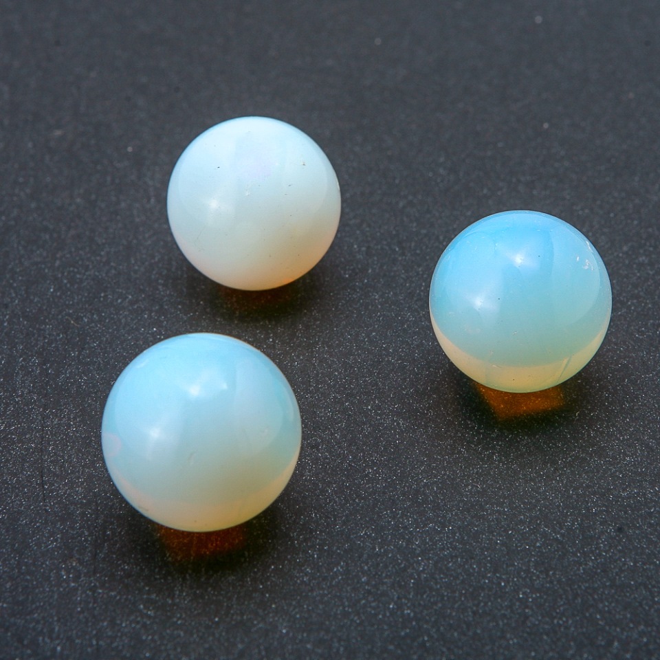 Kula pamiątkowa z naturalnego kamienia księżycowego, średnica 20 mm+