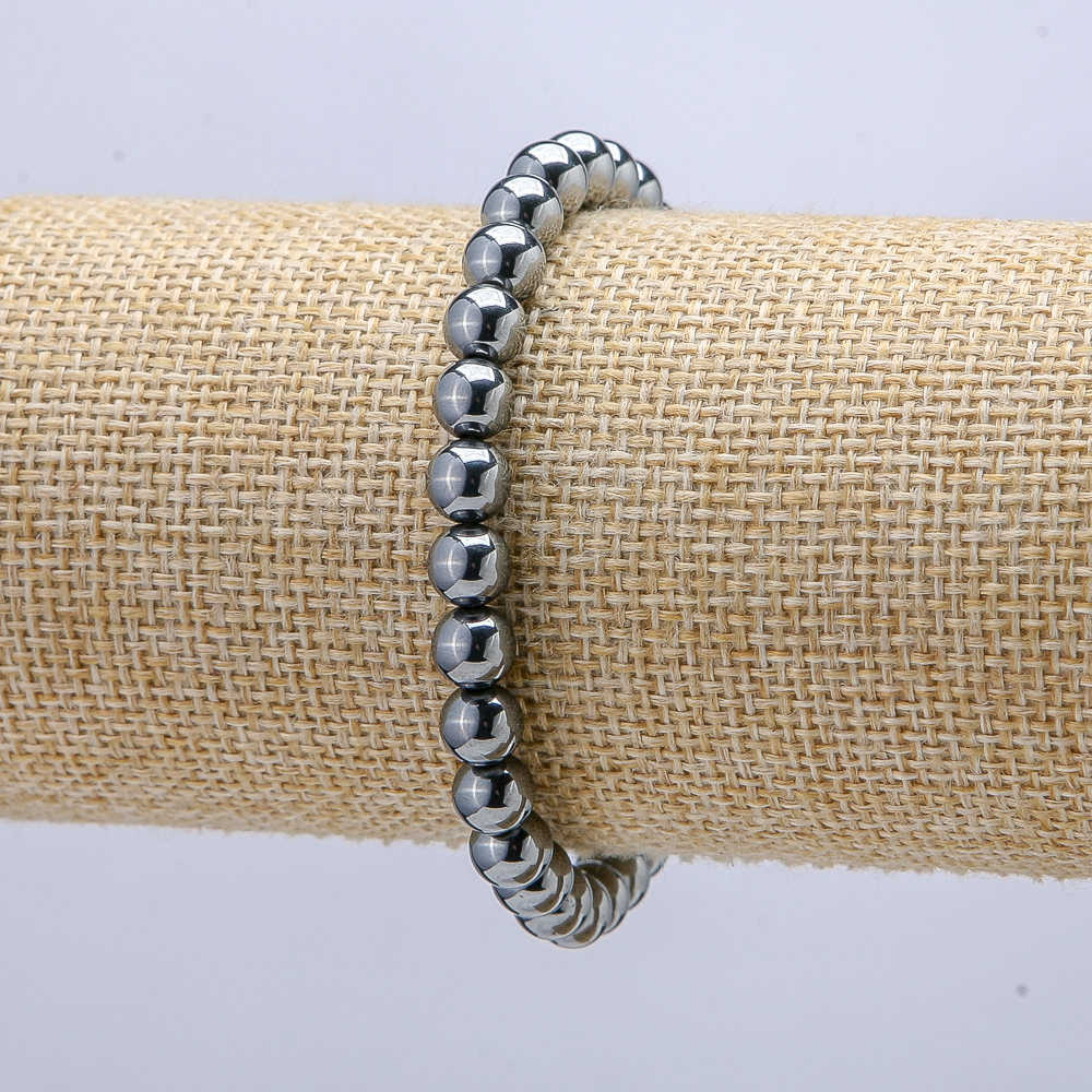 Bransoletka na gumce z terahercu, średnica 6 mm, długość 18 cm +