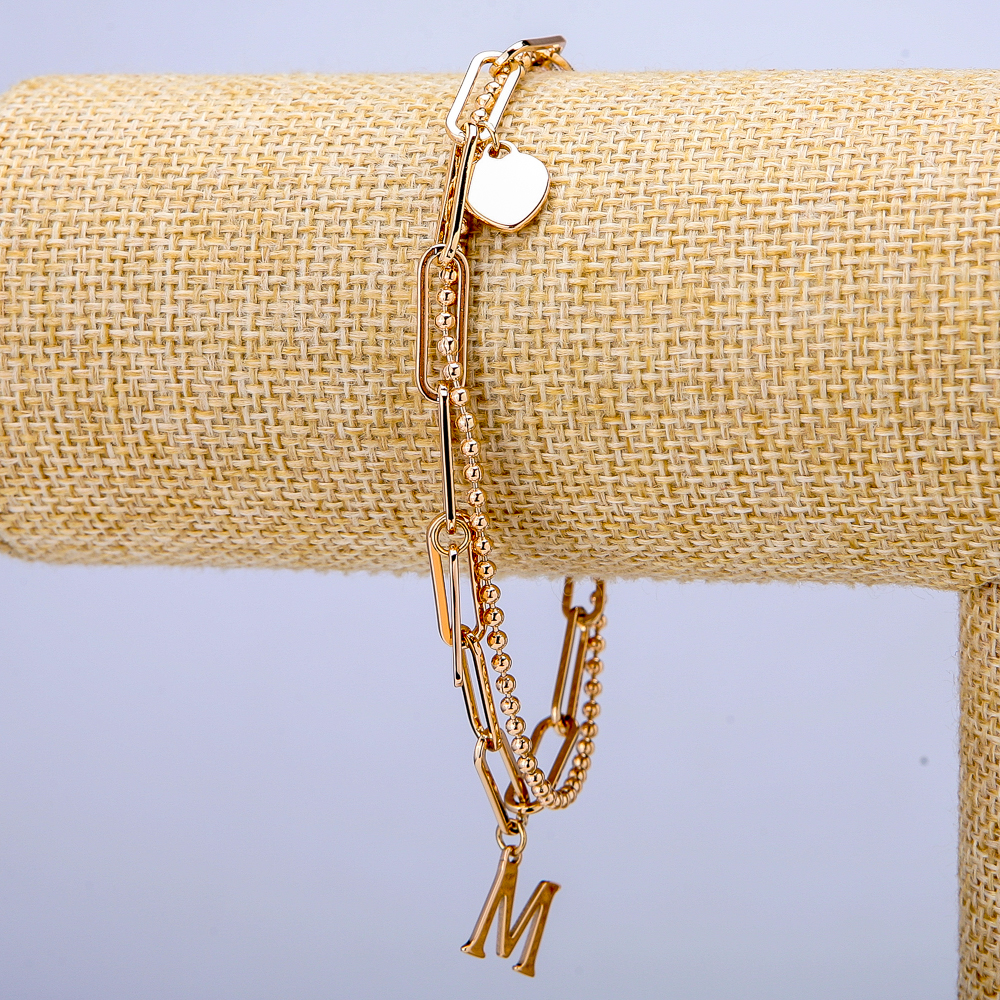 Bransoletka Xuping Pozłacanie 18K, grubość 5 mm, długość 17–21 cm