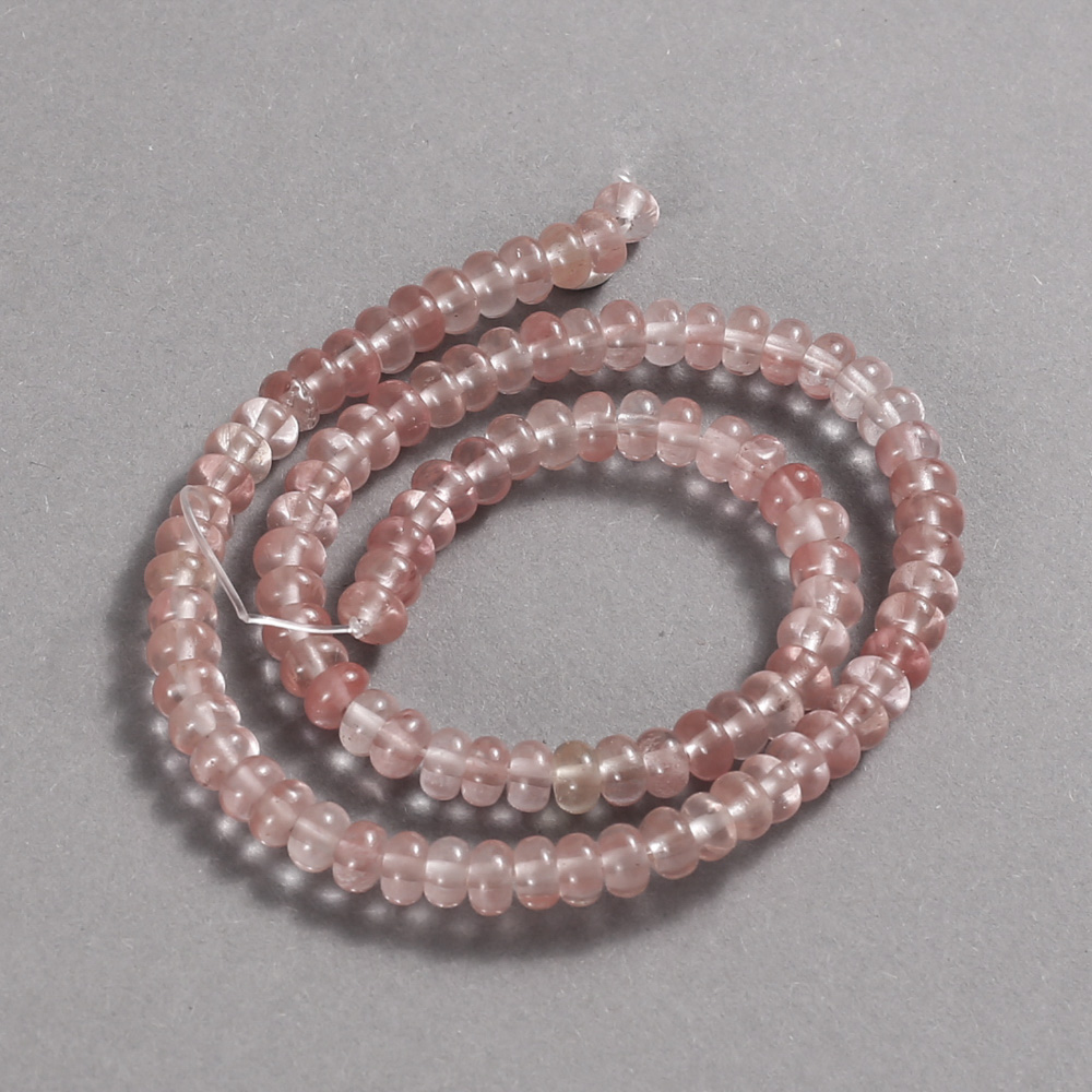 Koraliki z chalcedonu na nitce, średnica 6×4 mm ±, długość 39 cm ±