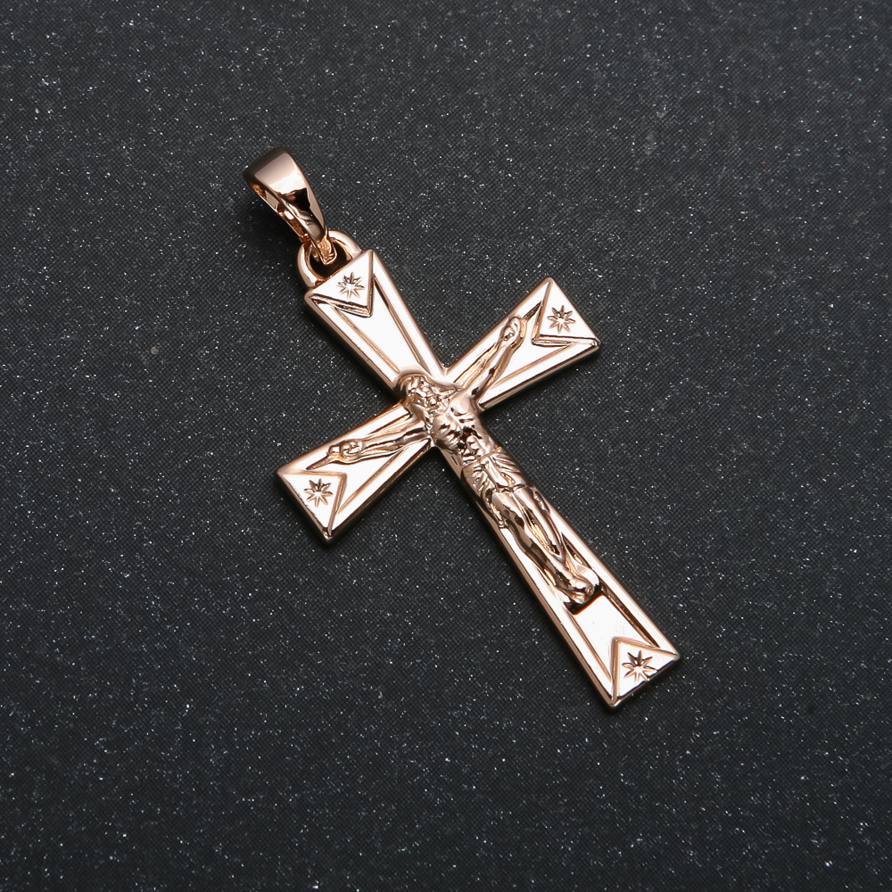 Wisiorek Xuping pozłocenie 18K Krzyż, średnica 36×18 mm +