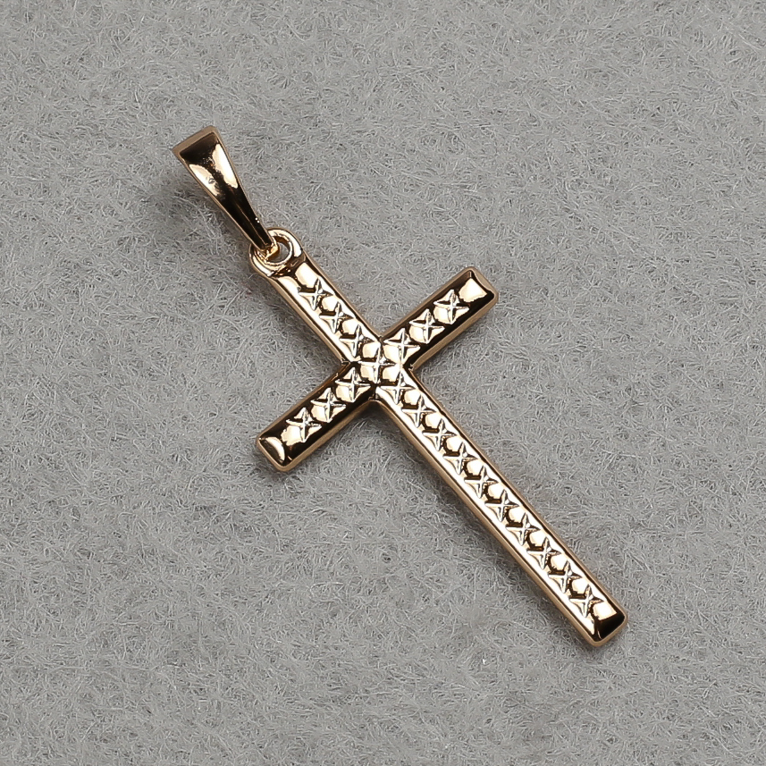 Wisiorek Xuping pozłacany 18K Krzyż 36×16 mm +