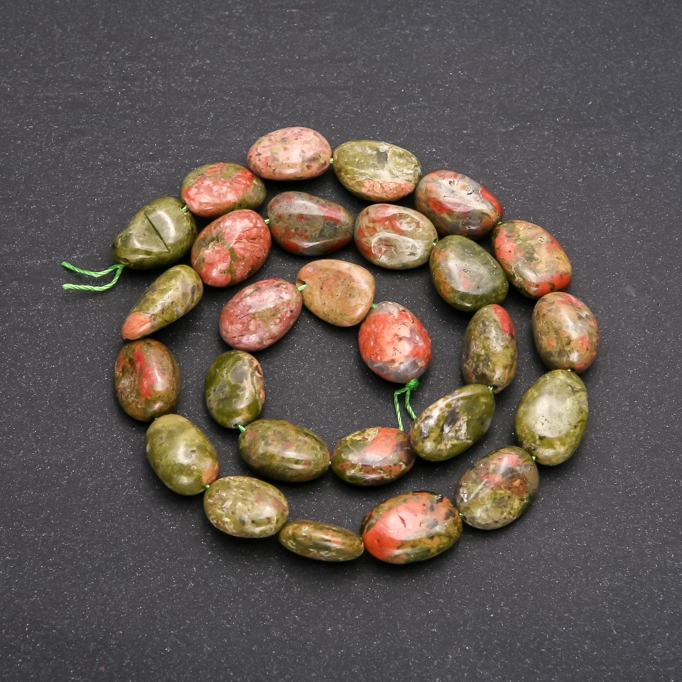 Koraliki heliotrop fasetowane na nitce, o wymiarach 10×14 mm, długość 38 cm