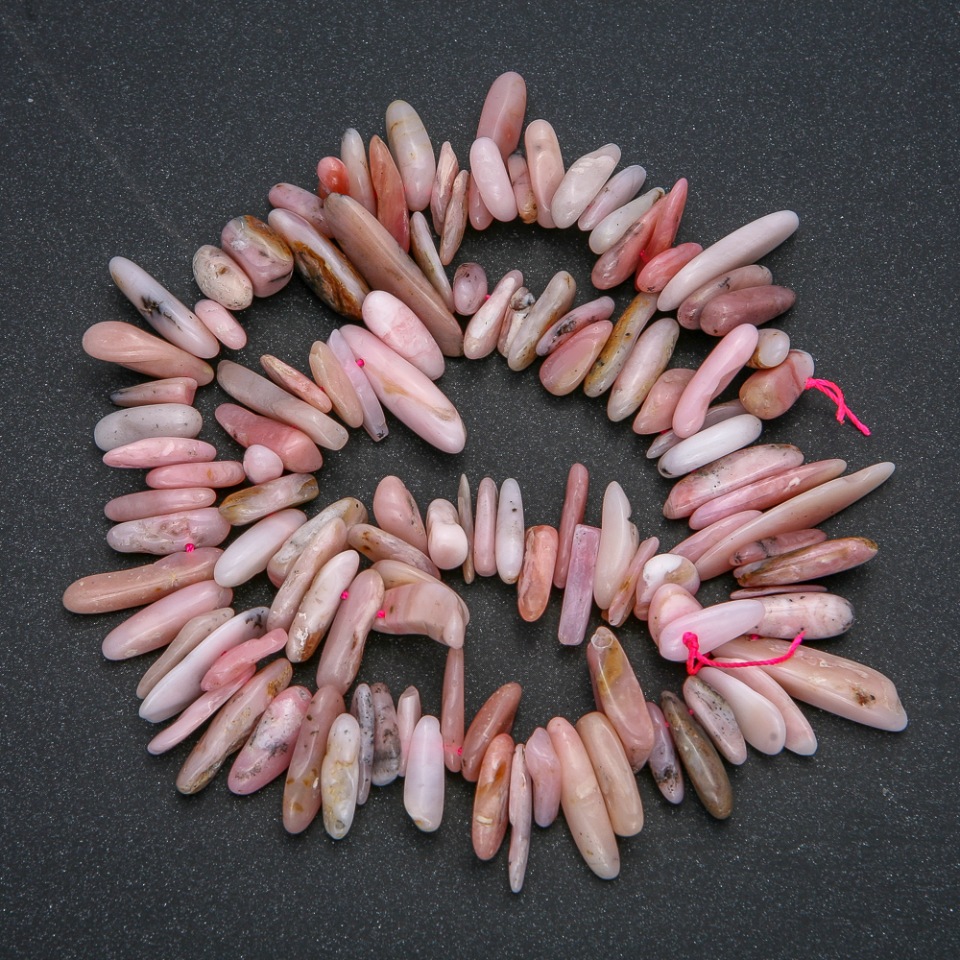 Nić z naturalnego opalu w formie drobiny „igła”, średnica 18×6 mm, długość 41 cm +