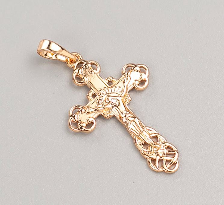 Wisiorek Xuping Krzyż pozłacany 18K, wymiary 32,5×20 mm+