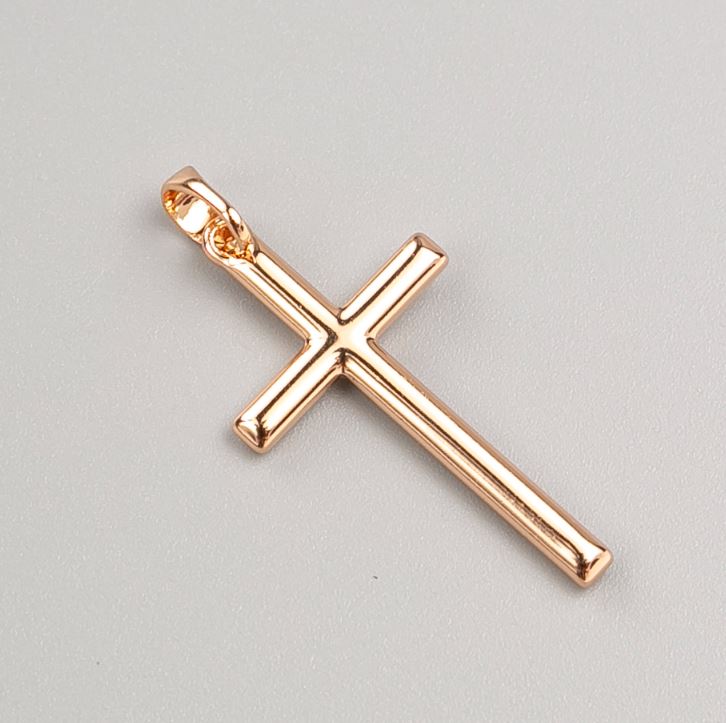 Wisiorek Xuping Krzyż pozłacany 18K, wymiary 30×16 mm