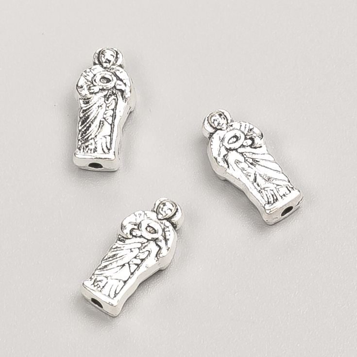 Koralik-wkładka 'Ikona', srebro, 13×6×4 mm, fas. 20 g, 23 szt. ±