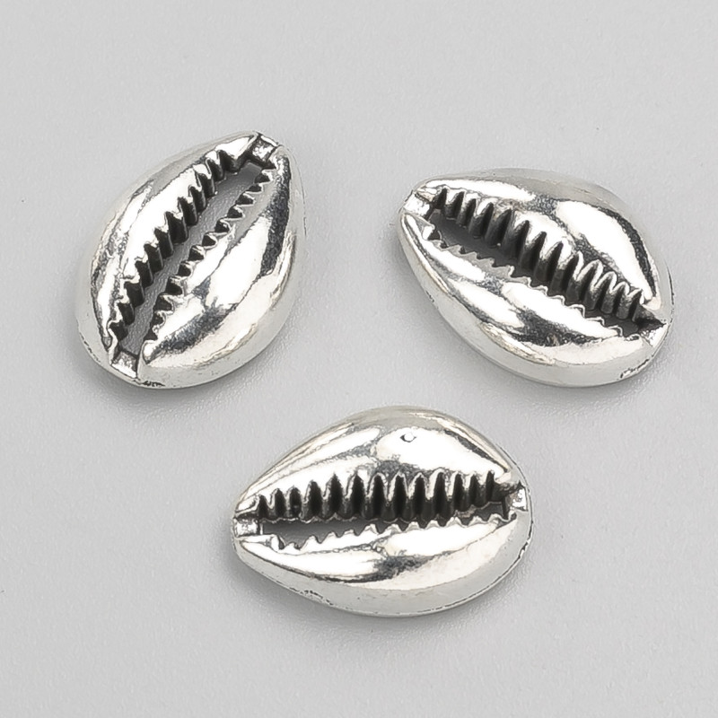 Zawieszka bez otworu w kształcie muszli 17×12×5 mm, opakowanie 10 szt. ±20 g