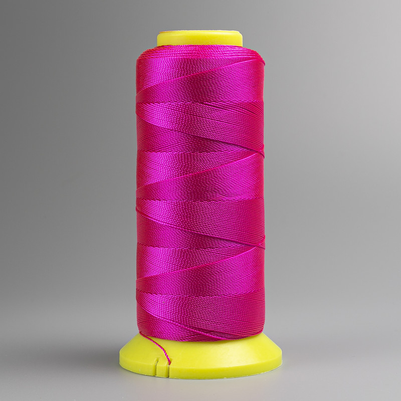 Nici bobinowe malinowe, średnica 0,9 mm, kapronowa do rękodzieła 300 m