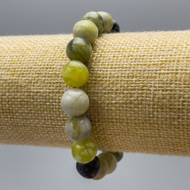 Bransoletka Ofit (akryl sztuczny) gładka kuleczka, średnica 10,5 mm ±, długość 18 cm (na elastycznej gumce)