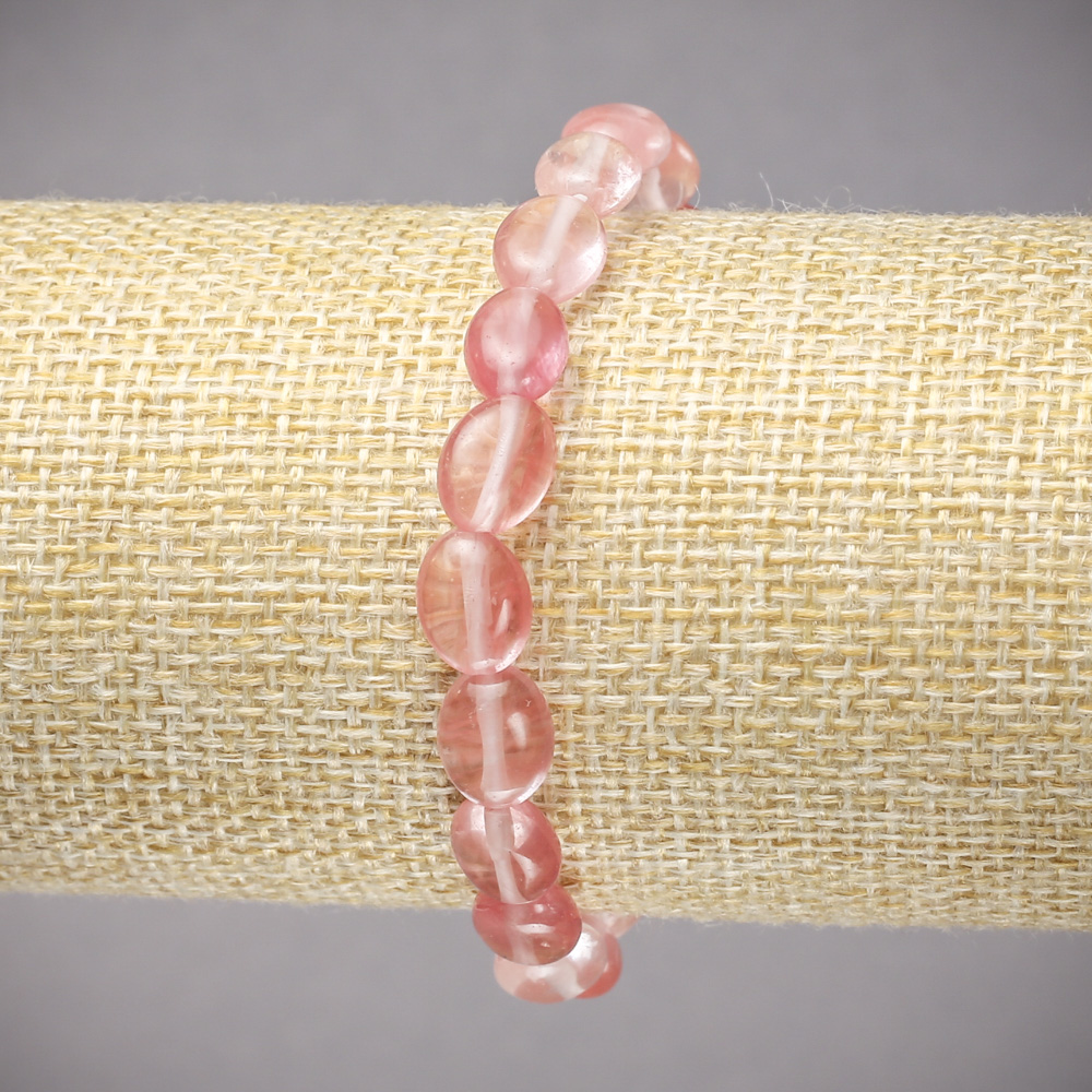 Bransoletka z naturalnego chalcedonu, owalna